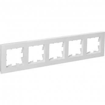 5-местная рамка IEK Brite ру-5-бр белый рифленый BR-M52-51-K01 5-местная рамка IEK Brite ру-5-бр белый рифленый BR-M52-51-K01