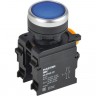 Кнопка d22мм IEK 1НО+1НЗ MASTER с фиксацией синяя MI-BT60-11T-3-21-K07