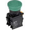 Кнопка IEK MASTER MI-BG60-11M-3-21-K06 "Грибок" без фиксации d=22мм 1NO+1NC зелёная MI-BG60-11M-3-21-K006