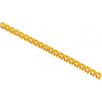 Маркер открытого типа IEK KE 4-6мм2 символ 'E' (200шт/упак)