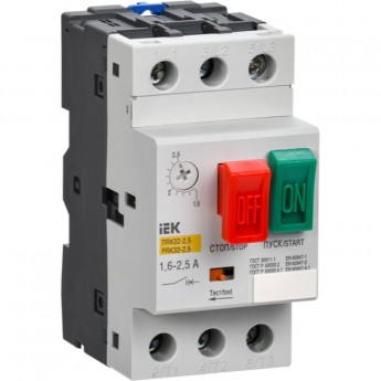 Пускатель ручной кнопочный IEK ПРК32-25 In=25A Ir=20-25A 660В - DMS11-025 Пускатель ручной кнопочный IEK ПРК32-25 In=25A Ir=20-25A 660В - DMS11-025