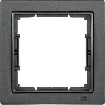 Рамка 1-местная квадратная IEK РУ-1-БА BOLERO Q1 антрацит - EMB12-K95-Q1 Рамка 1-местная квадратная IEK РУ-1-БА BOLERO Q1 антрацит - EMB12-K95-Q1