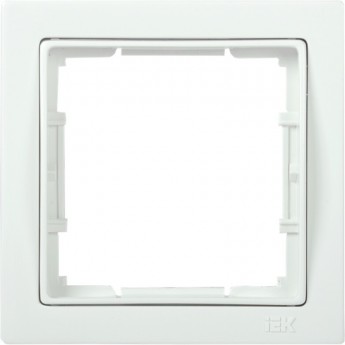 Рамка 1-местная квадратная IEK РУ-1-ББ BOLERO Q1 белый - EMB12-K01-Q1 Рамка 1-местная квадратная IEK РУ-1-ББ BOLERO Q1 белый - EMB12-K01-Q1