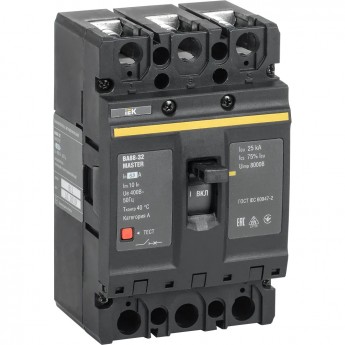 Выключатель автоматический IEK 3п 63А 25кА ВА 88-32 Выключатель автоматический IEK 3п 63А 25кА ВА 88-32
